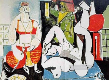 Les femmes d Alger Delacroix VIII 1955 Cubism Oil Paintings